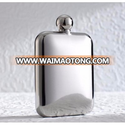 6oz Mirror polished Whiskey Hip Flask