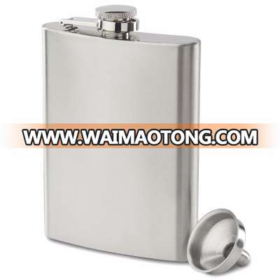 Customized Premium 8OZ, 304 (18/8) Stainless Steel Liquor Hip Flask with funnel