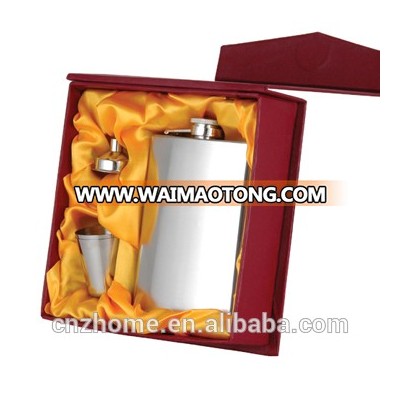 Classic High quality stainless steel hip flask gift set of FK-820