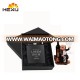 8oz matte black hip flask in Black Gift Box